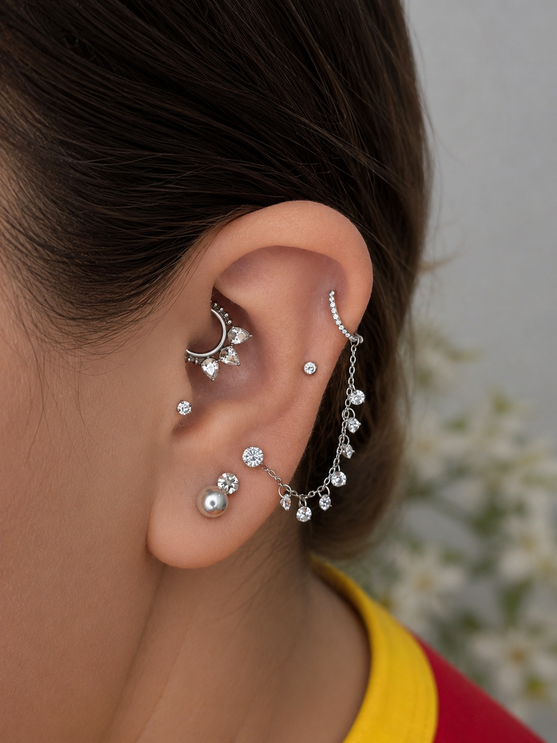 Correntinha Gotas de Cristal