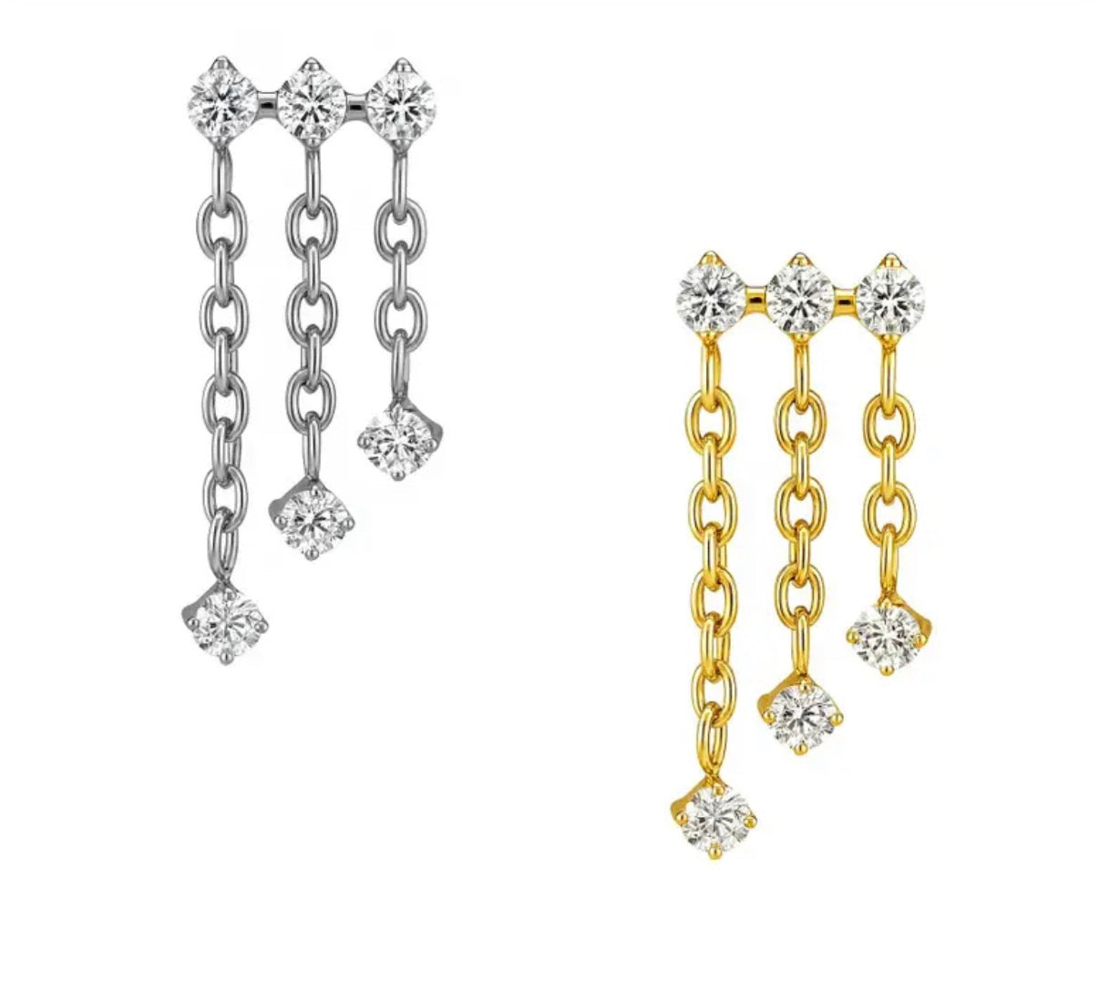 Labret Trio Chain