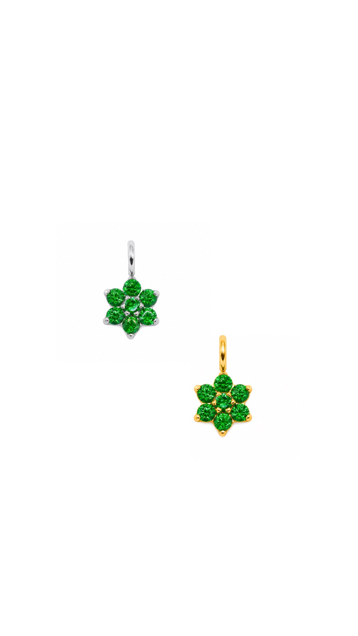 Pingente Flor Esmeralda