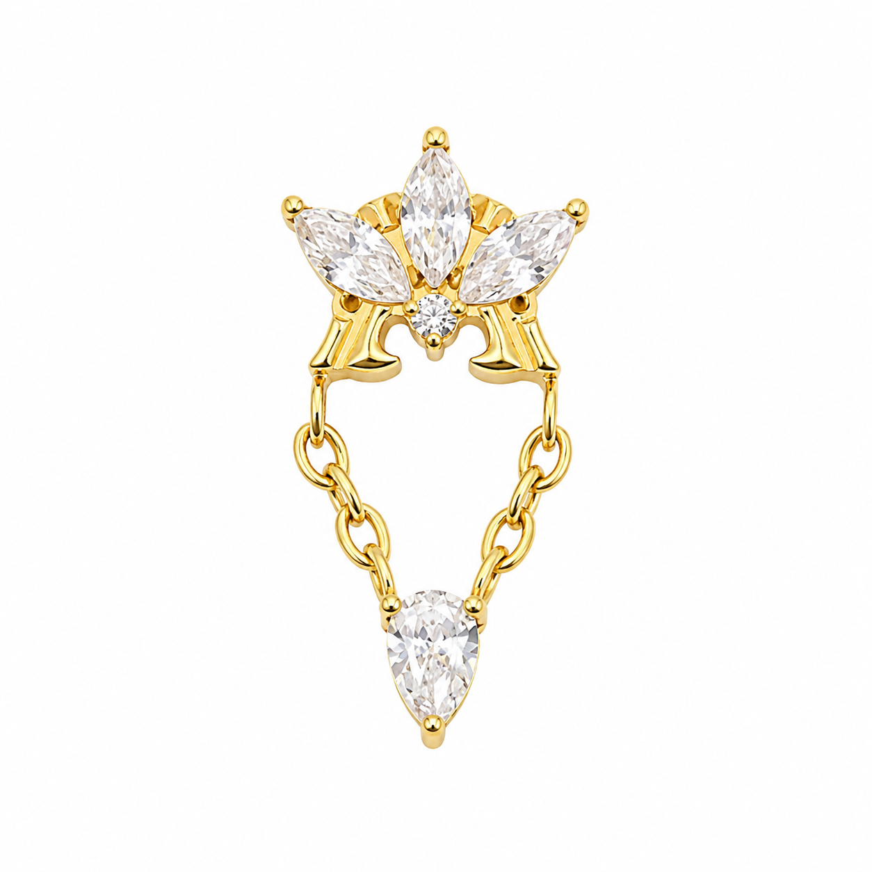 Labret Coroa Chain