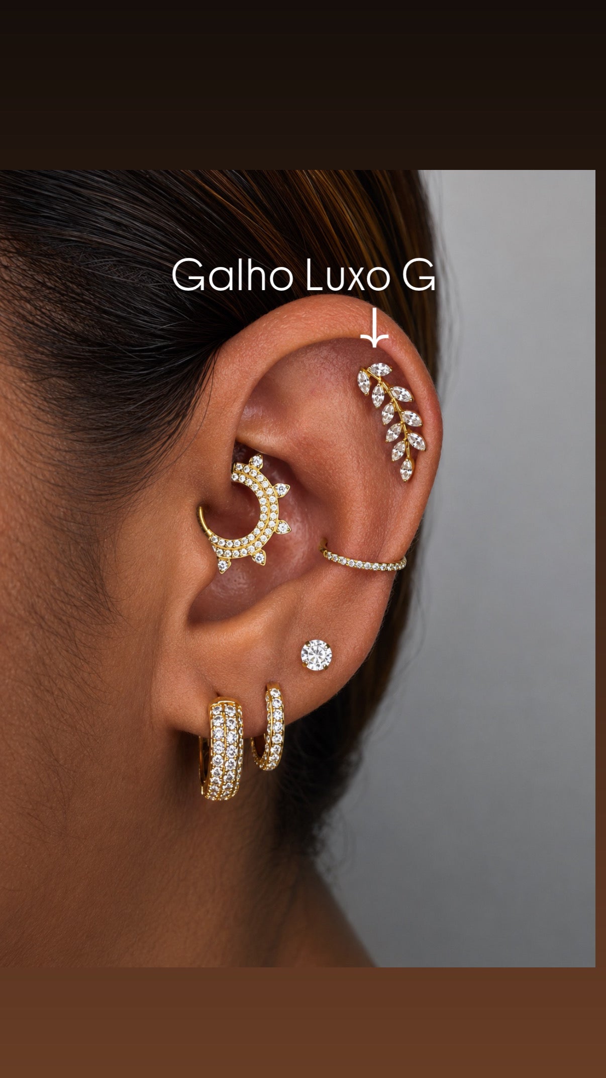 Labret Galho Luxo G