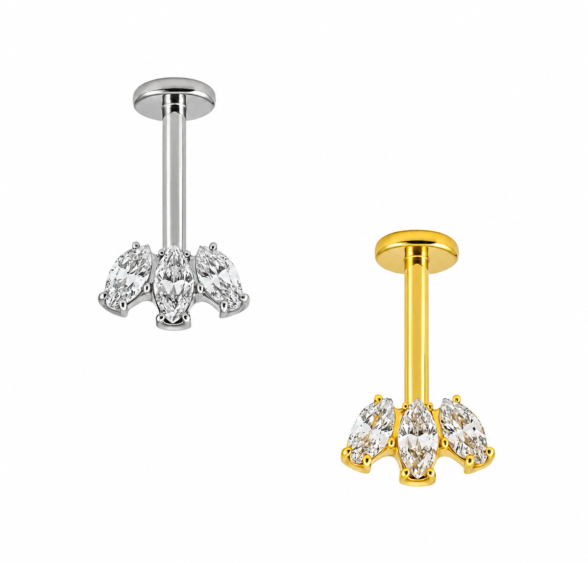 Labret Navete Invertido