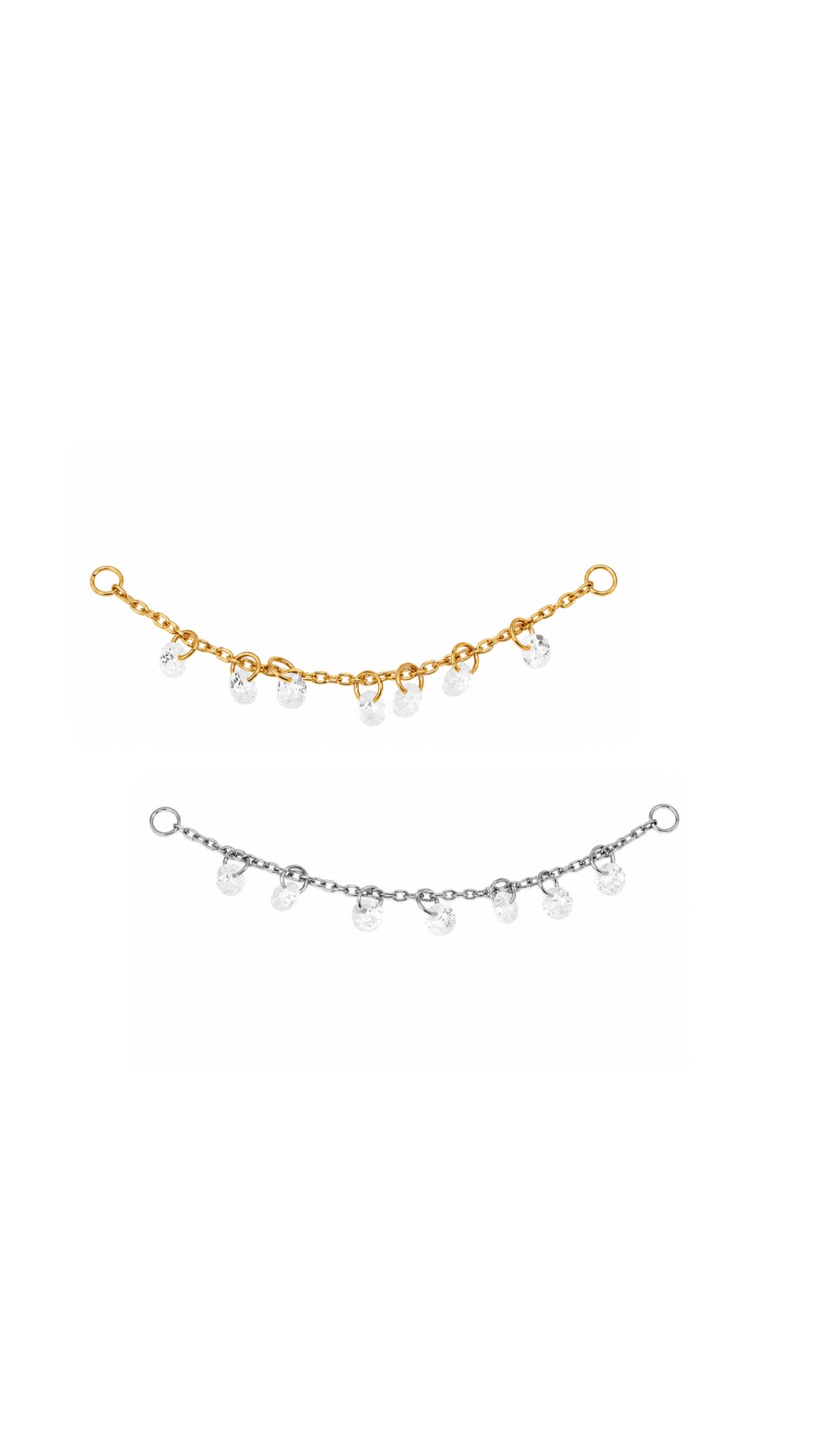 Correntinha Gotas de Cristal