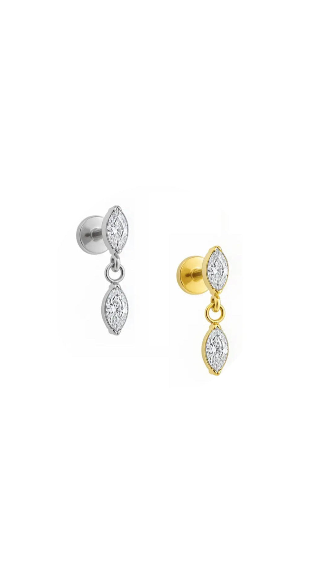 Labret Navete Chain