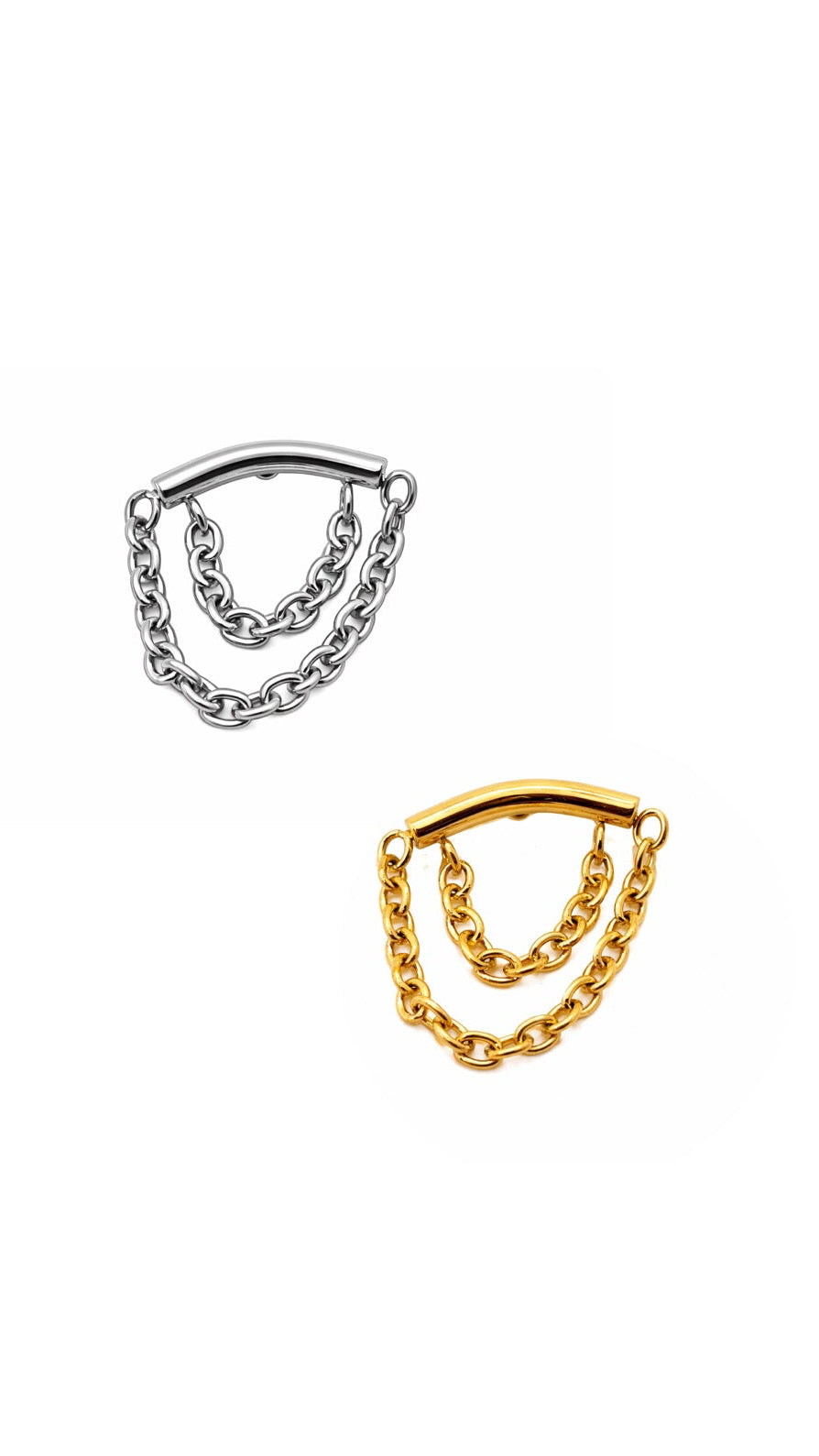 Labret Liso Chain Duo